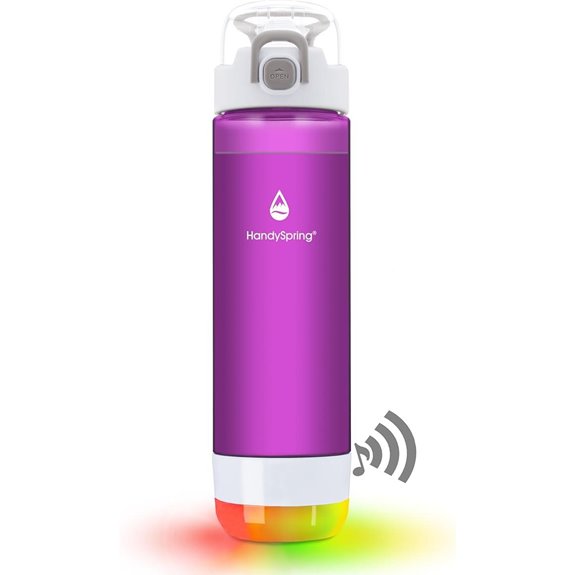 Smart Hydration Reminder Water Bottle (26 oz Purple)