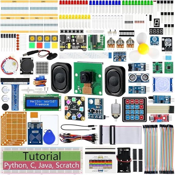 Freenove Raspberry Pi Starter Kit with 1170 Tutorials