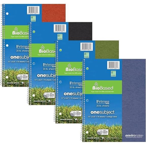 Roaring Spring Recycled Spiral Notebook 4 Pack