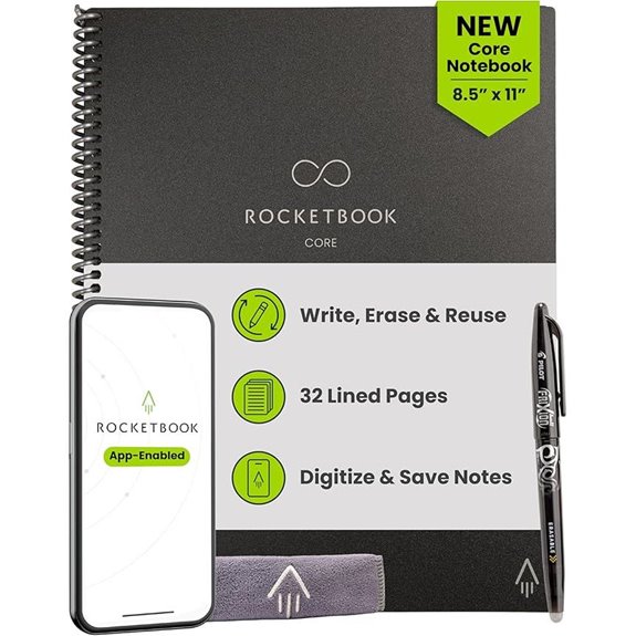 Rocketbook Core Reusable Smart Notebook (Letter Size)