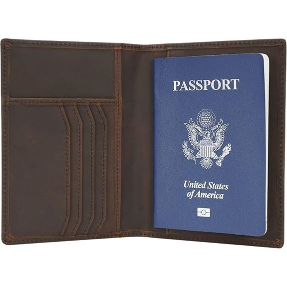 rfid leather passport wallet