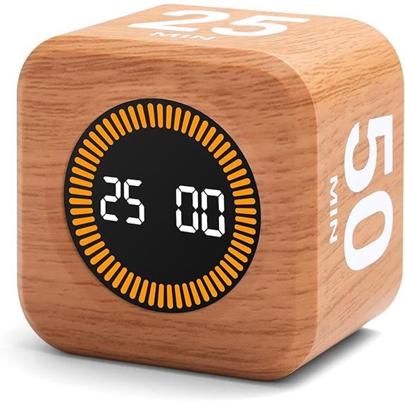 rotating timer cube with gravity