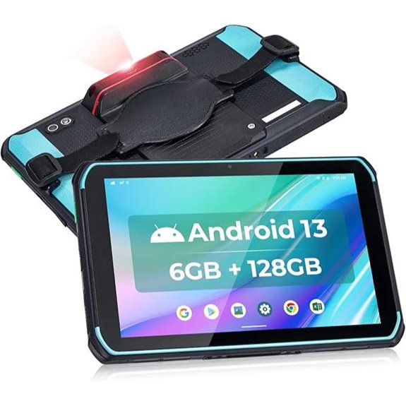 MUNBYN Rugged Android 13 Warehouse Tablet with Scanner