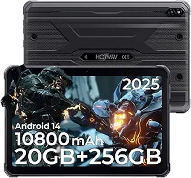 HOTWAV R10 Pro Rugged Android 14 Tablet 20GB RAM
