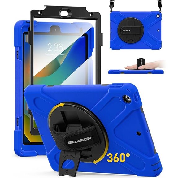 Braecn Rugged iPad 9th/8th/7th Case with Stand