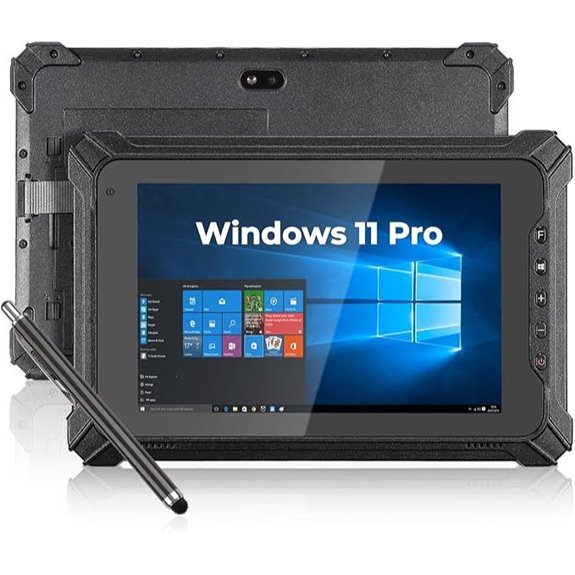 MUNBYN 8 Rugged Windows Tablet with Sunlight Readable Screen