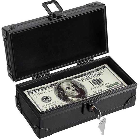 Hipiwe Lockable Cash Box with Currency Tray