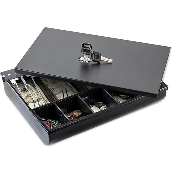 Volcora Cash Drawer Tray with Locking Cover