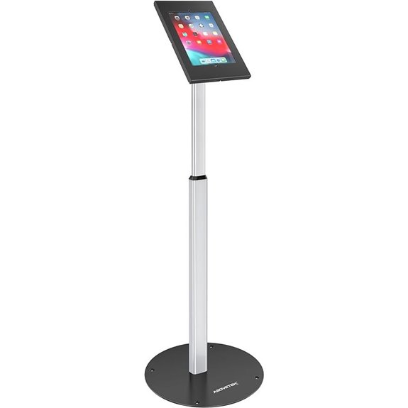 AboveTEK Secure iPad Floor Stand with Lock