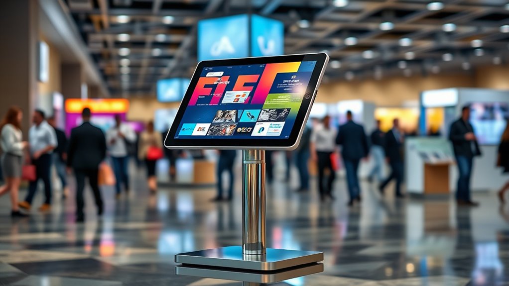 secure versatile kiosk stand