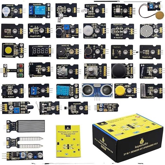 KEYESTUDIO 37-in-1 Sensor Kit for Arduino and Raspberry Pi