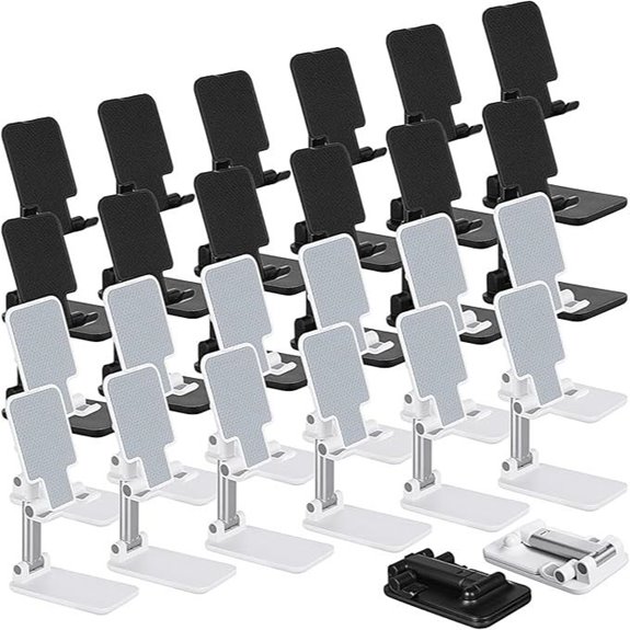 24 Pcs Adjustable Phone Stand Desk Holder Bundle
