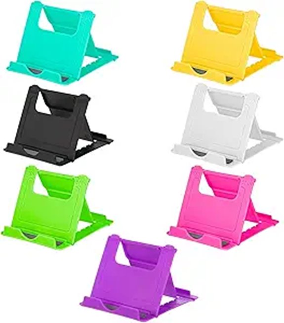 7-Pack Foldable Multi-Angle Phone & Tablet Stands