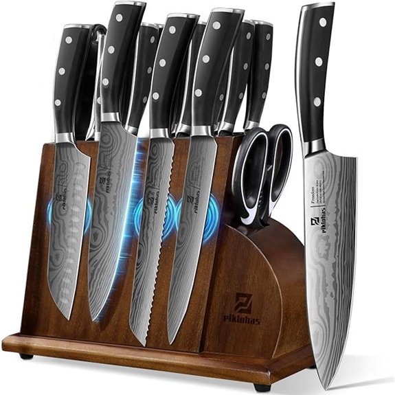 17-Piece German Stainless Steel Knife Set