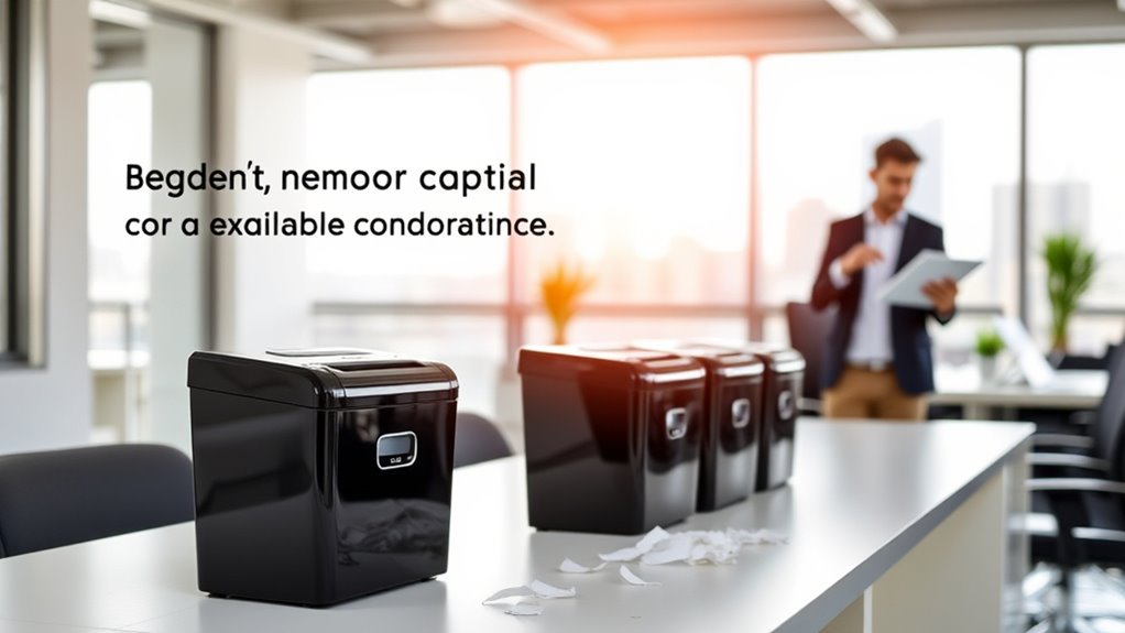 shredder selection considerations