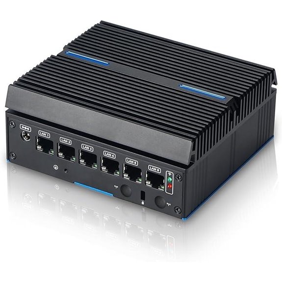 Fanless Mini PC Firewall with 4x Gigabit LAN