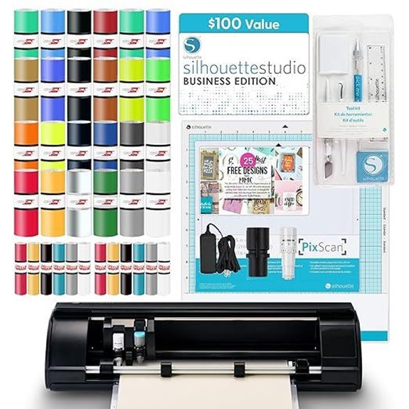 Silhouette Cameo 5 Alpha Smart Cutting Machine Bundle