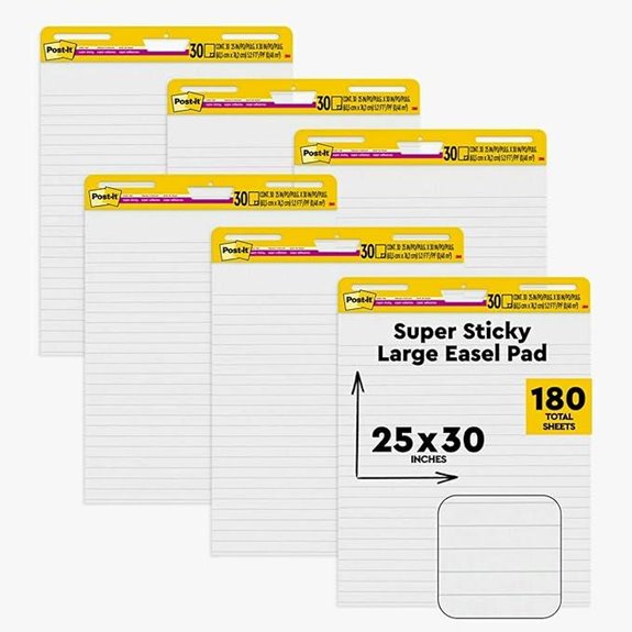 Post-it Super Sticky Easel Pad 6-Pack