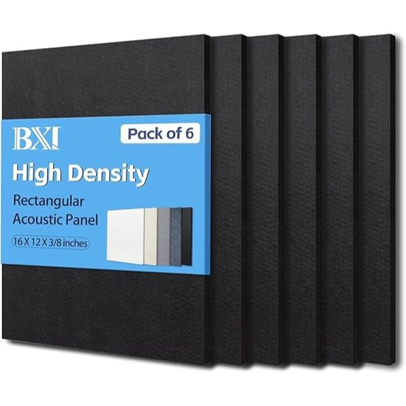 BXI Sound Absorber 6 Pack Acoustic Panels