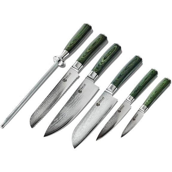HexClad 6-Piece Damascus Knife Set