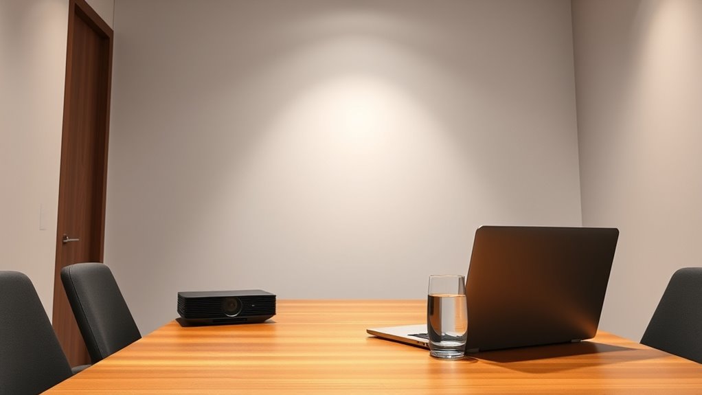 small conference room projection