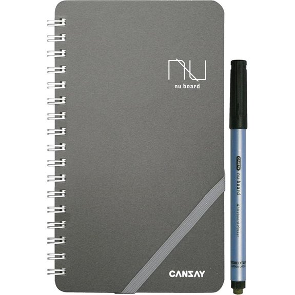 Nu Board Memo Size Whiteboard Notebook (4x7 Inches)