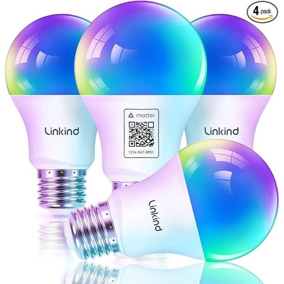 Linkind Matter Smart Color Light Bulbs (4-Pack)