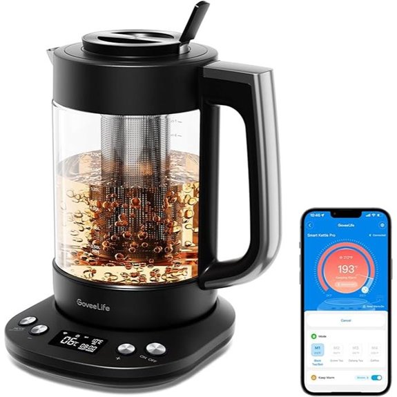 GoveeLife Smart Electric Kettle with Tea Infuser