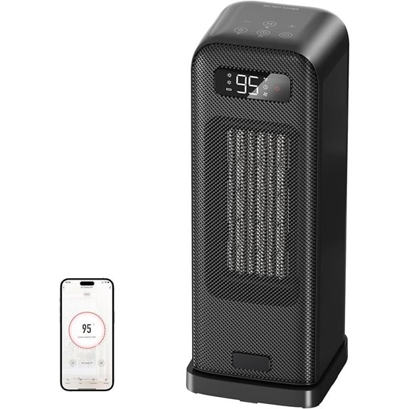 Smart WiFi Space Heater with Thermostat and Timer