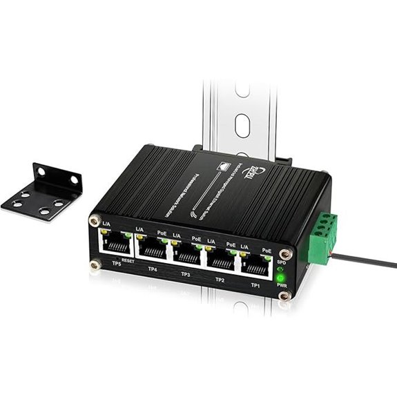 Industrial 5-Port Managed PoE Switch with Solar Power