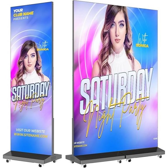 spliceable led poster screen