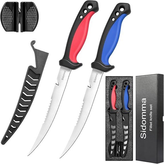 2-Piece Stainless Steel Fish Fillet Knife Set