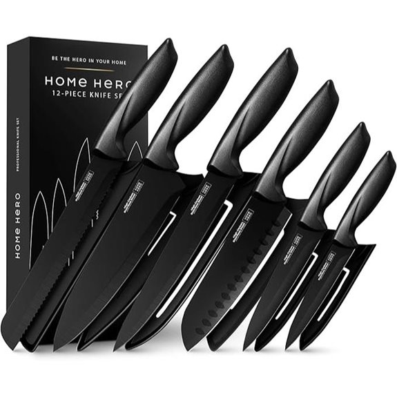 Home Hero 12-Piece Stainless Steel Knife Set