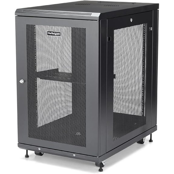 StarTech 4-Post 18U Server Rack Cabinet