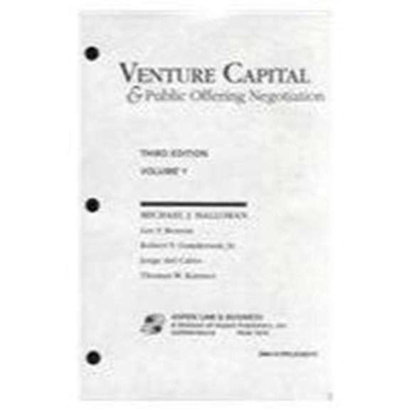 Venture Capital & Public Offering Negotiation