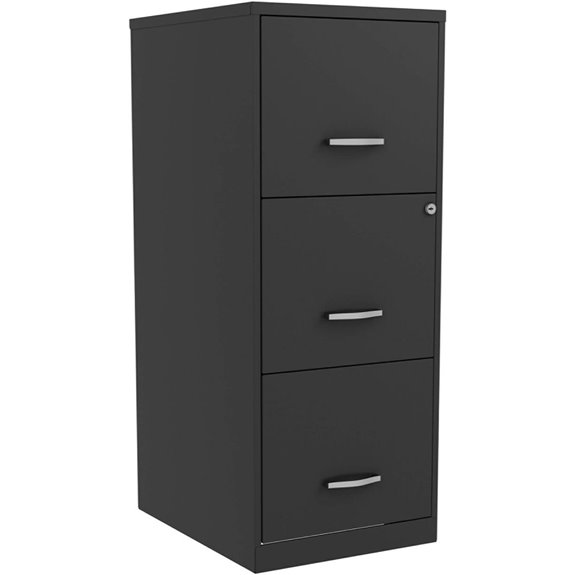 NuSparc Locking Steel Filing Cabinet 3 Drawers
