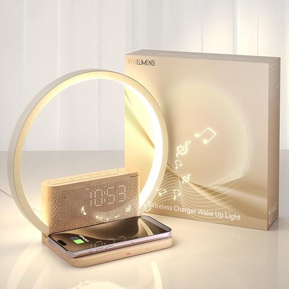 Vivilumens Sunrise Alarm Clock with Wireless Charger