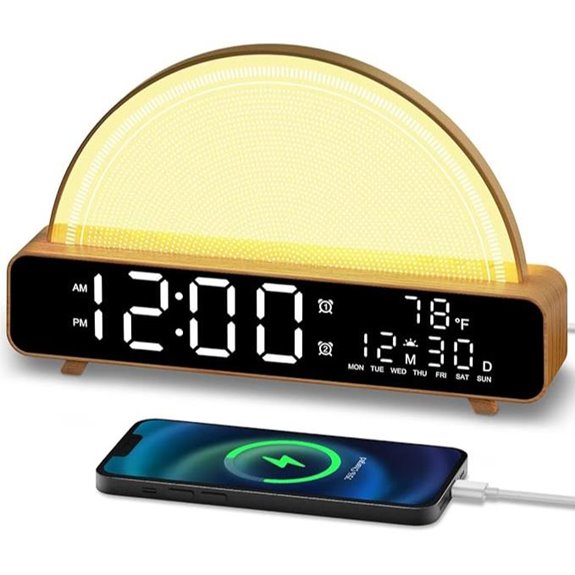 Sunrise Alarm Clock with Wake-up Light and Sounds