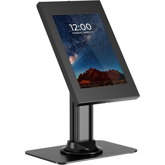 Mount-It! Anti-Theft Tablet Kiosk with Freestanding Base