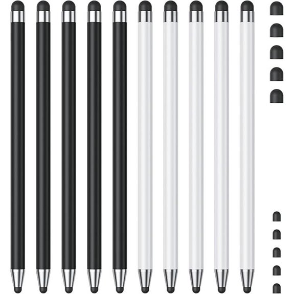 10-Pack High Precision Touchscreen Stylus Pens