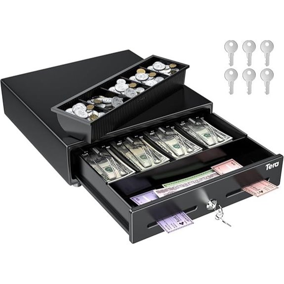 Tera 13 Cash Register Drawer with Coin Tray