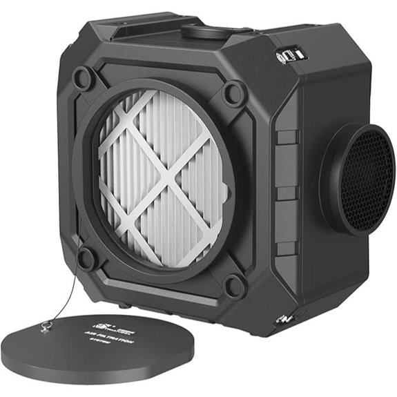 Industrial Air Scrubber with 3-Stage Filtration