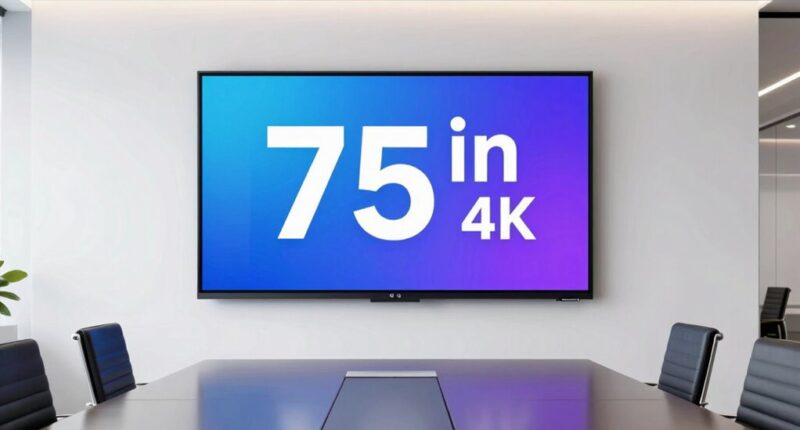 top 75 inch 4k conference displays