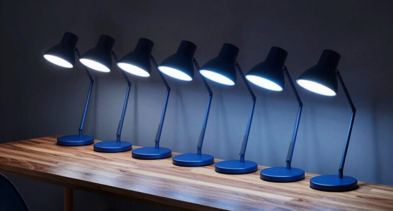top blue light desk lamps