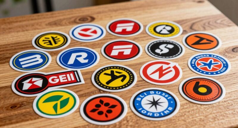 top custom logo sticker packs