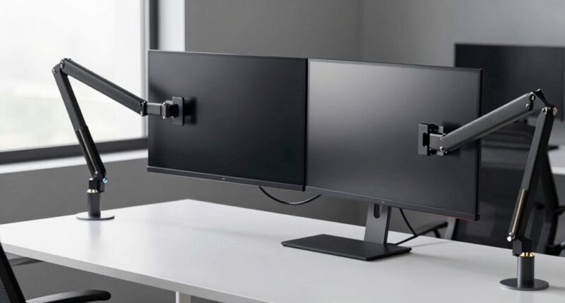 top dual monitor mounts