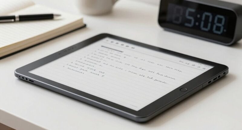 top e ink note tablets