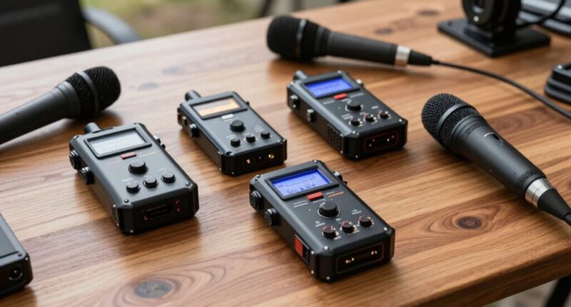 top field audio recorders