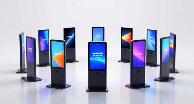 top portable retail digital kiosks