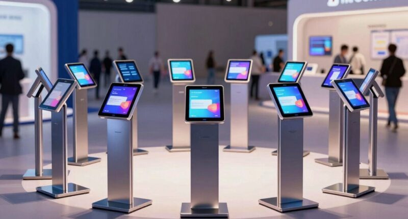 top premium event kiosk stands